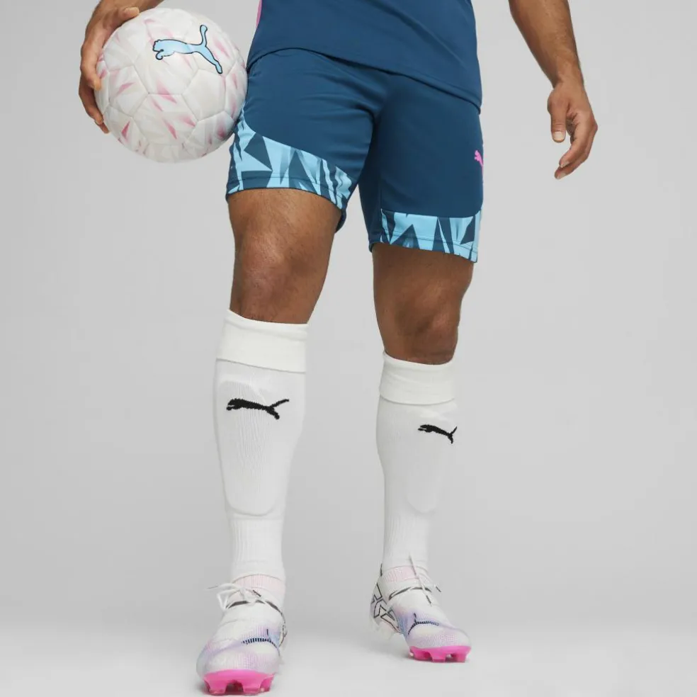 Puma IndividualFINAL voetbalbroekje heren ocean tropic bright aqua