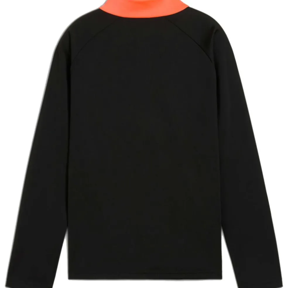 Puma IndividualLIGA 1/4 Zip trainingsshirt junior PUMA black heat fire