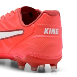 Puma KING PRO FG AG voetbalschoenen heren glowing red PUMA white red fire