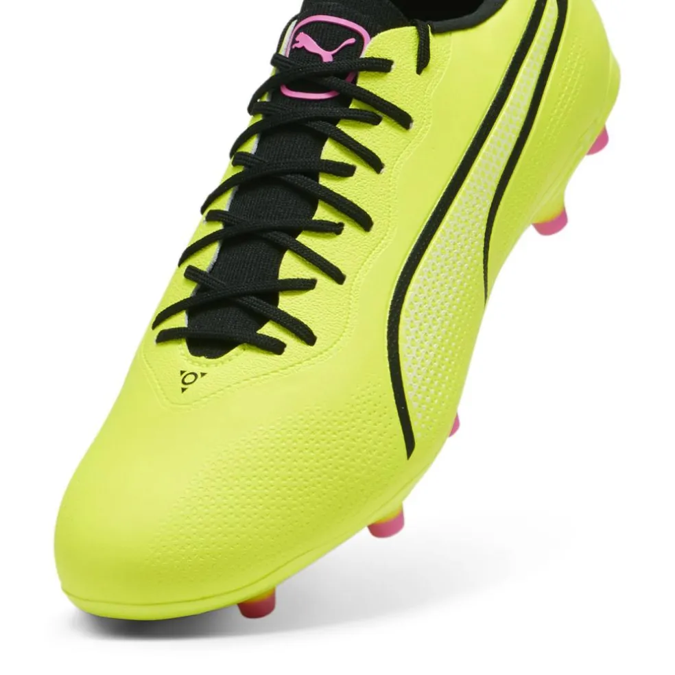 Puma KING PRO FG AG voetbalschoenen heren electric lime puma black poison pink
