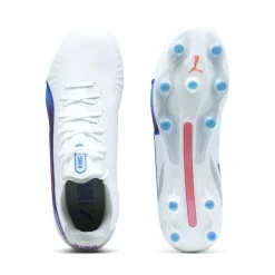 Puma KING ULTIMATE FG AG voetbalschoenen dames PUMA white bluemazing flat light grey sunset glow