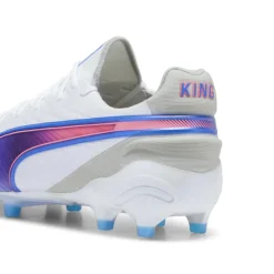 Puma KING ULTIMATE FG AG voetbalschoenen heren PUMA white bluemazing flat light grey sunset glow