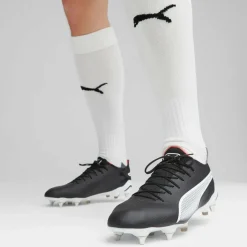 Puma King Ultimate MxSG voetbalschoenen heren  PUMA black PUMA white fire orchid