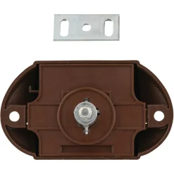 Pushlock Binnenslot toilet en schootplaatje bruin