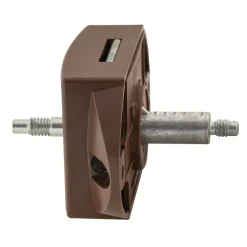 Pushlock Binnenslot toilet en schootplaatje bruin