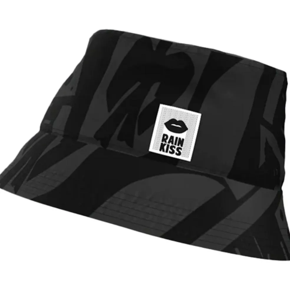 Rainkiss Back to Black Art Camo Bucket regenhoed black