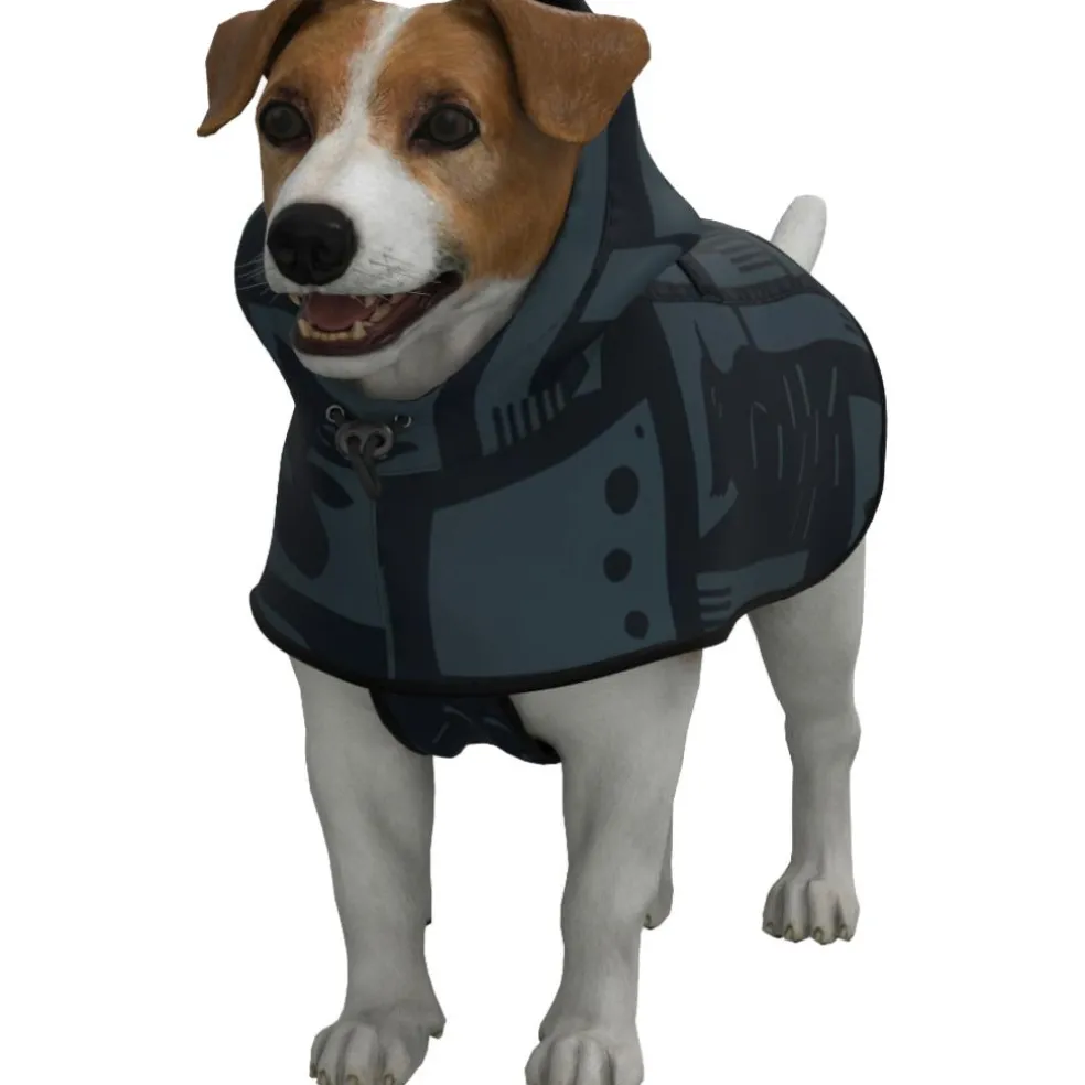 Rainkiss Back To Black Dog Poncho regenjas hond black