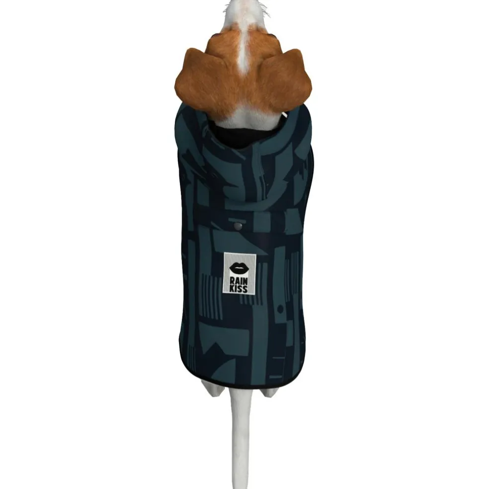 Rainkiss Back To Black Dog Poncho regenjas hond black