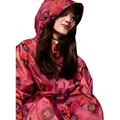 Rainkiss Ikat regenponcho merlot purple