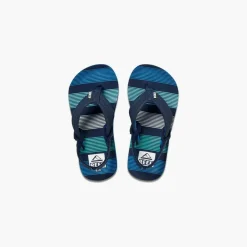 Reef Little Ahi sandalen junior deep sea stripes blue