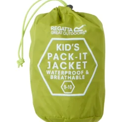 Regatta Pack It regenjas junior grenoble green