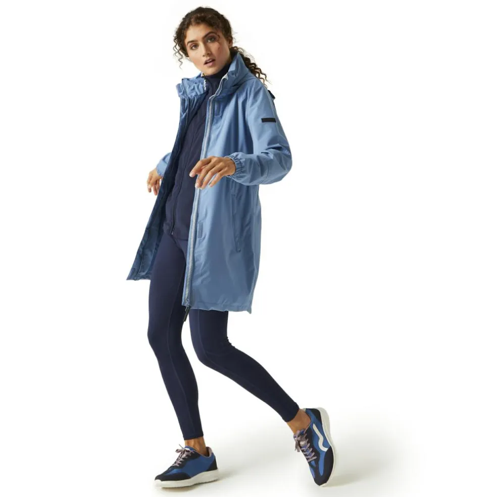 Regatta Sagano parka outdoor jack dames coronet blue white