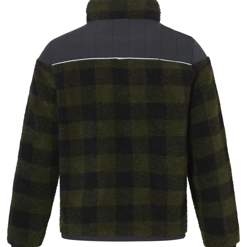 Rehall RITCHALL-R fleece vest heren olive check