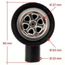 Reich haakse afvoerplug 39 mm