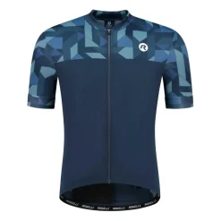 Rogelli Essential Graphic fietsshirt heren blauw
