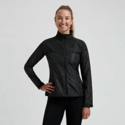 Rogelli Essential Hi Vis hardloopjack dames zwart  reflection