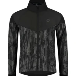 Rogelli Essential Hi Vis hardloopjack heren zwart  reflection