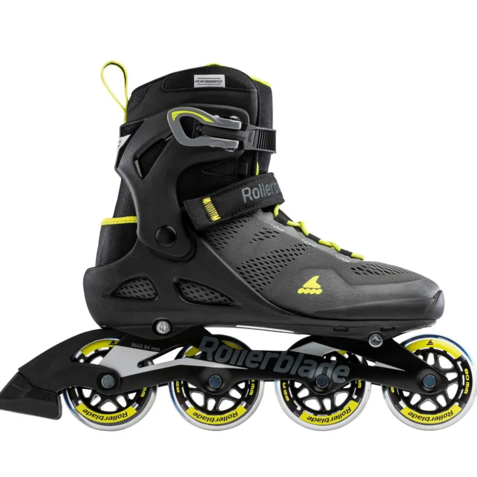 Rollerblade Macroblade 80 inline skates heren black lime