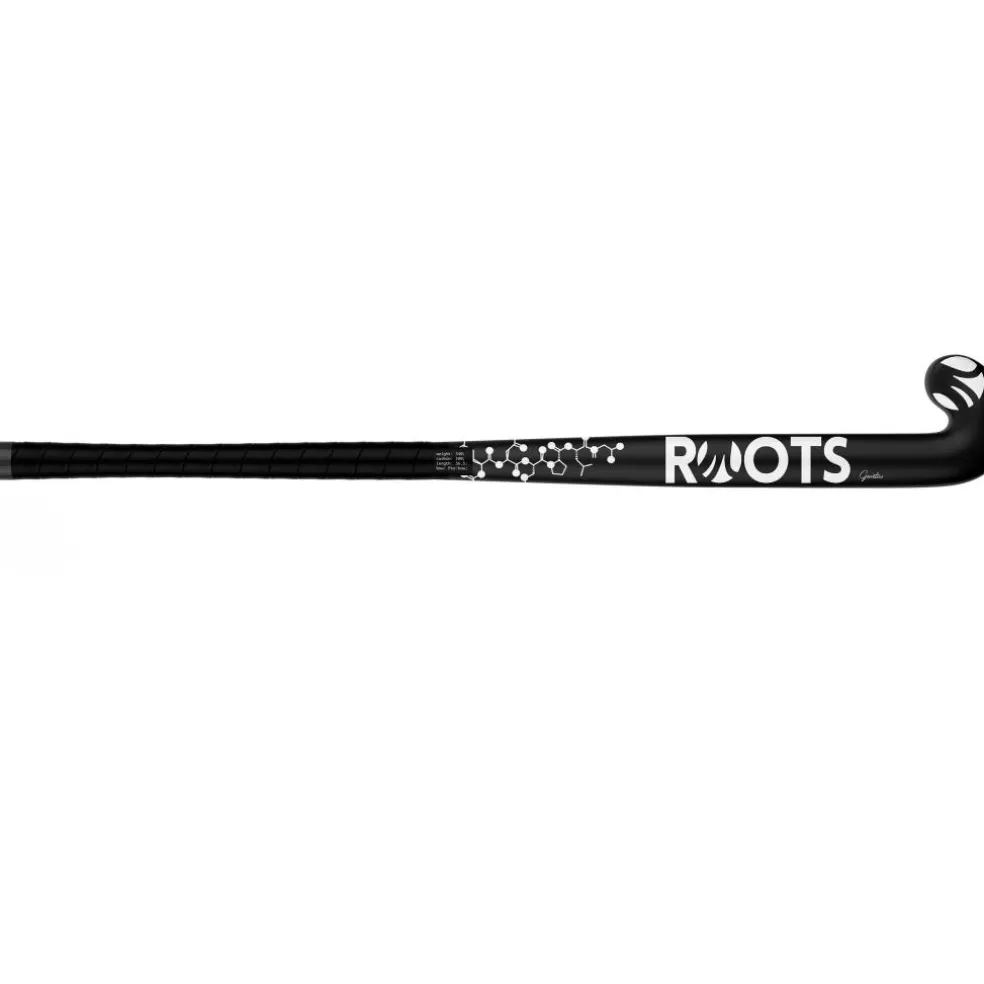 Roots Genetics 100 Extreme Low Bow hockeystick black white - 36,5 inch
