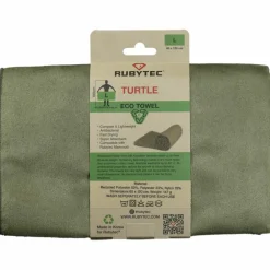 Rubytec Turtle ECO handdoek 120 x 60 cm green