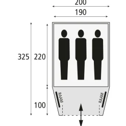 Safarica Kenia 200 koepeltent grey