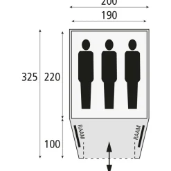 Safarica Kenia 200 TC koepeltent beige