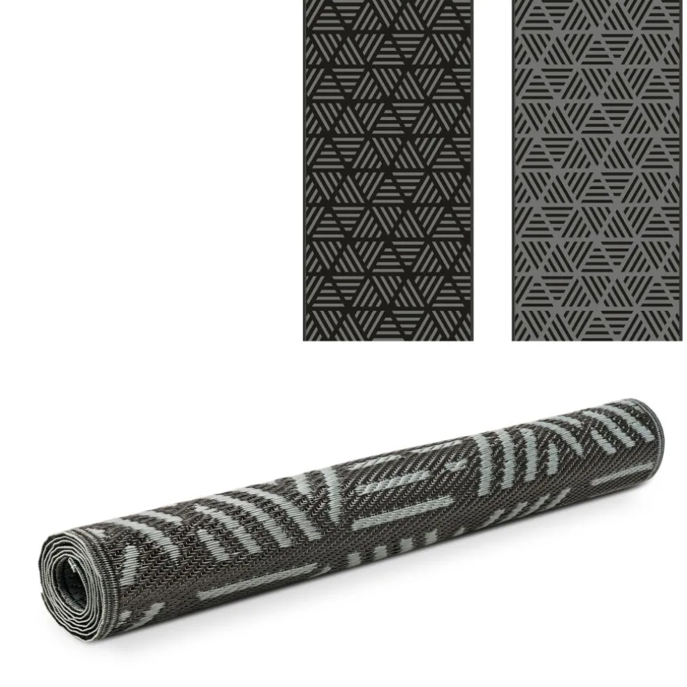 Safarica Safari beachmat 180 x 90 cm lacrimal black grey