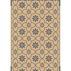 Safarica Safarimat buitenkleed 270 x 400 cm tiles grey  beige