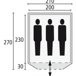 Safarica Speed 210 Quick up paraplutent green