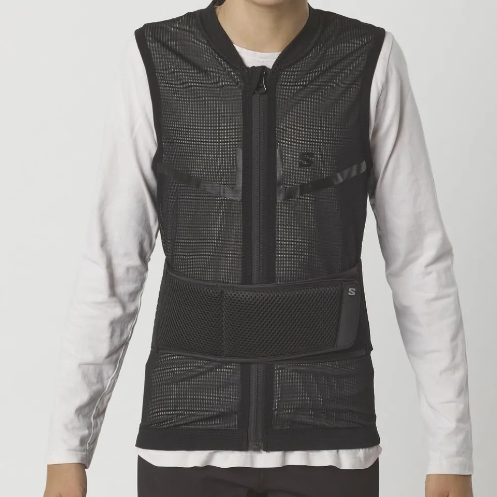 Salomon Flexcell Pro Vest rugbeschermer junior black