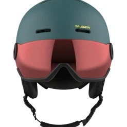 Salomon Orka Visor skihelm junior north atlantic