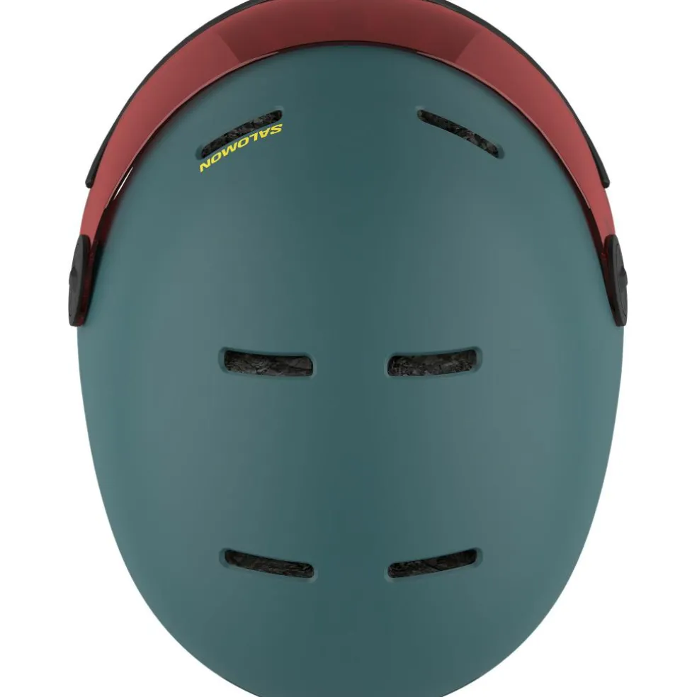 Salomon Orka Visor skihelm junior north atlantic