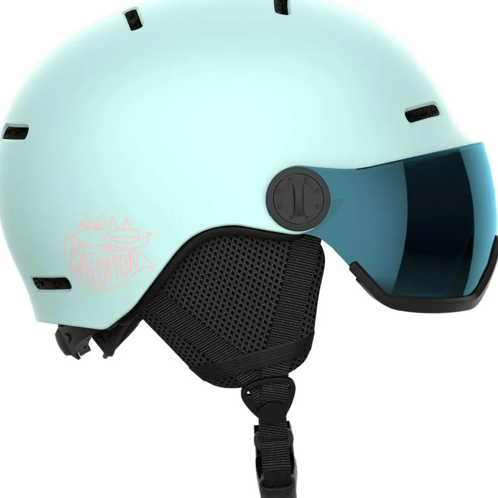 Salomon Orka Visor skihelm junior bleached aqua