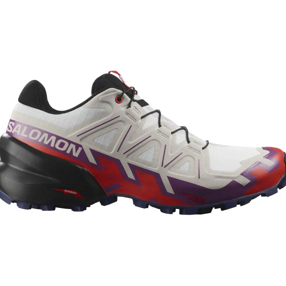 Salomon Speedcross 6 hardloopschoenen dames white sparkling grape