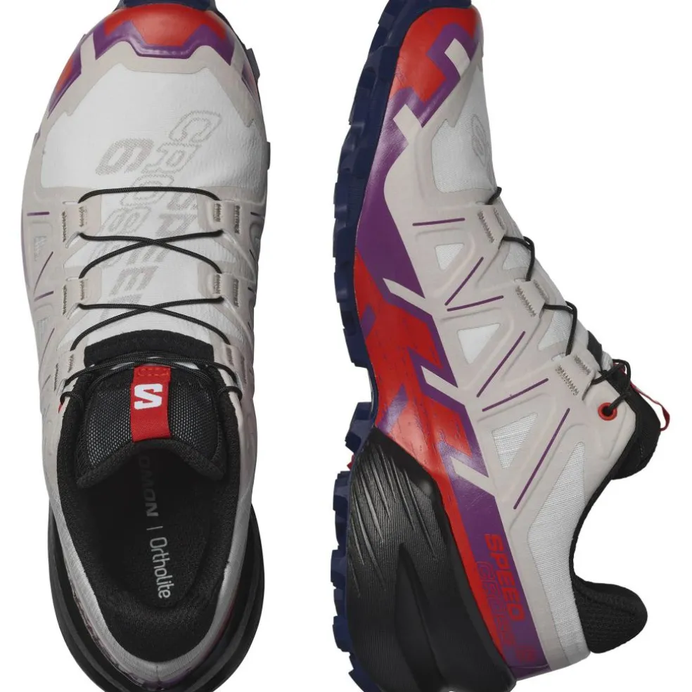 Salomon Speedcross 6 hardloopschoenen dames white sparkling grape