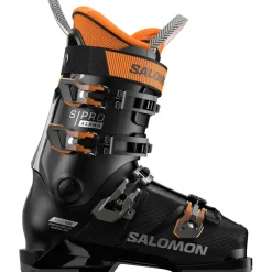 Salomon S/Pro Alpha 100 LV skischoenen heren black orange  tiger dark grey