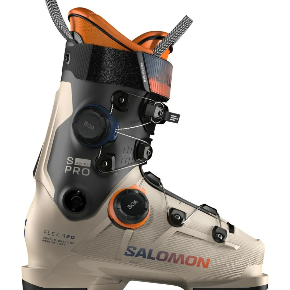 Salomon S/Pro Supra Dual BOA 120 skischoenen heren humus black orange tiger