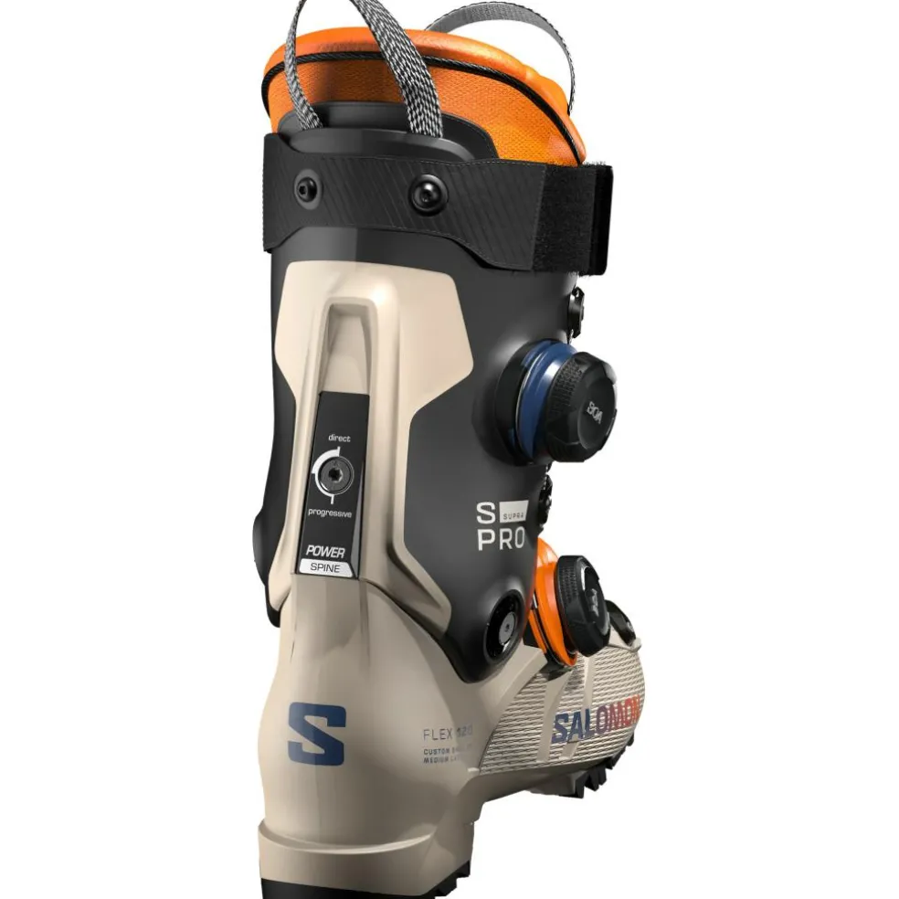 Salomon S/Pro Supra Dual BOA 120 skischoenen heren humus black orange tiger