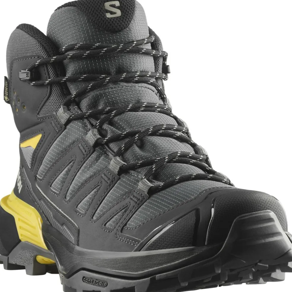 Salomon X ULTRA 360 GORE-TEX wandelschoenen heren castlerock black spicy mustard