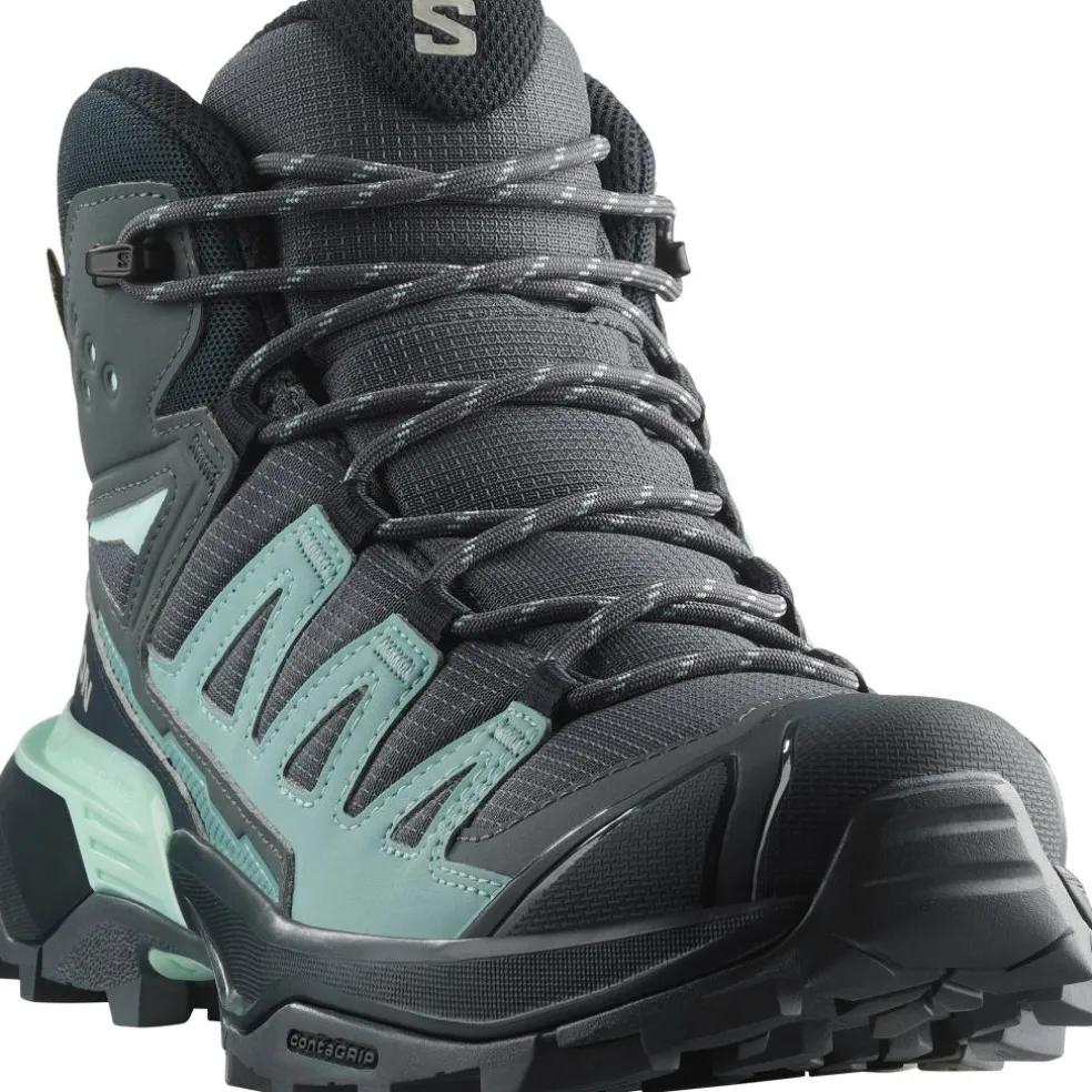 Salomon X ULTRA 360 GORE-TEX wandelschoenen dames turbulence carbon tourmaline
