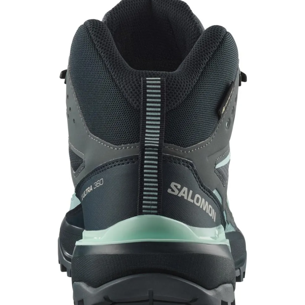 Salomon X ULTRA 360 GORE-TEX wandelschoenen dames turbulence carbon tourmaline