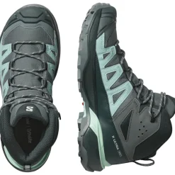 Salomon X ULTRA 360 GORE-TEX wandelschoenen dames turbulence carbon tourmaline