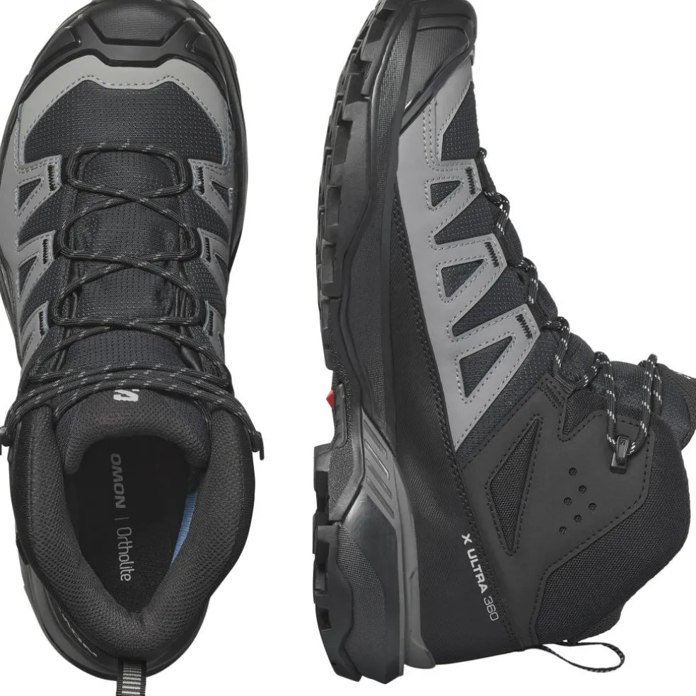 Salomon X Ultra 360 GTX Mid wandelschoenen heren black magnet pewter