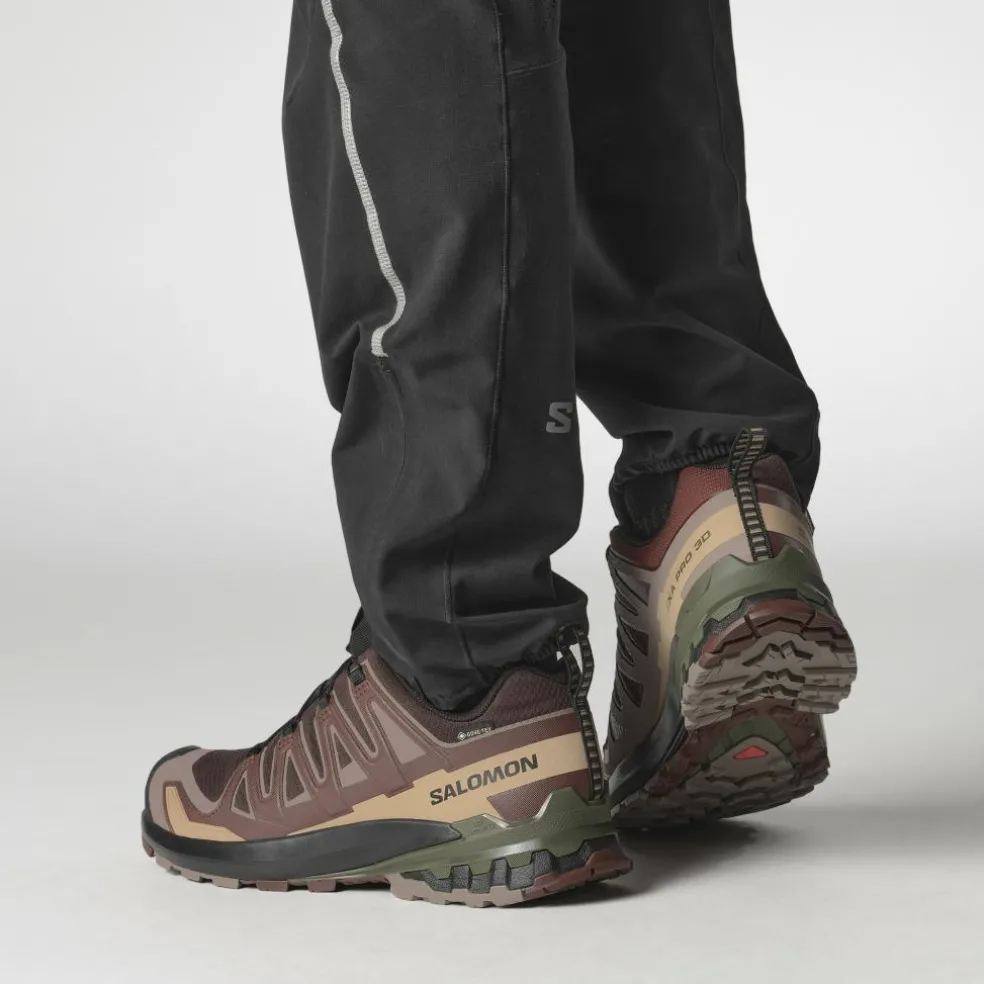 Salomon XA PRO 3D V9 GORE-TEX hardloopschoenen heren black coffee rum raisin olive night