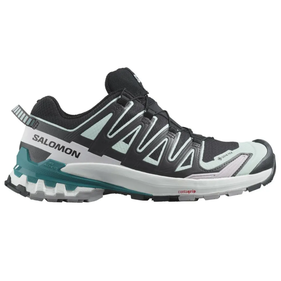 Salomon XA Pro 3D V9 GTX wandelschoenen dames black bleached aqua harbor blue