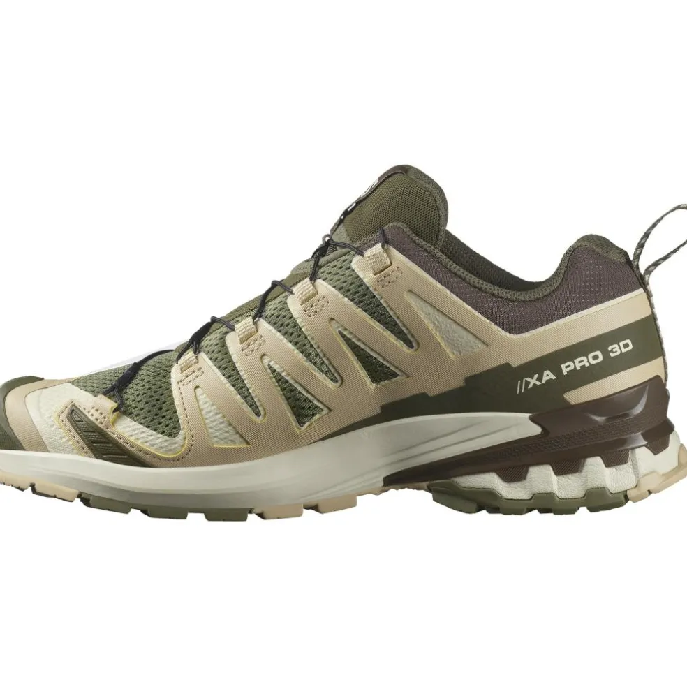 Salomon XA PRO 3D V9 hardloopschoenen heren deep lichen green safari dark earth