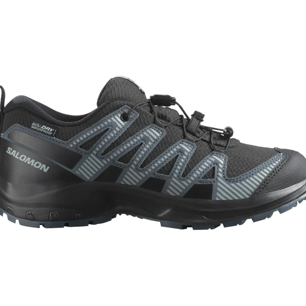 Salomon XA PRO V8 WATERPROOF wandelschoenen junior black turbulence quarry