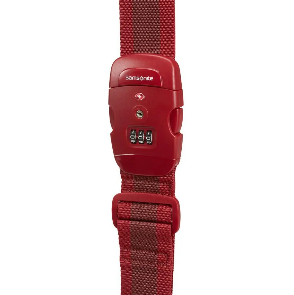 Samsonite Global TA kofferriem lock red