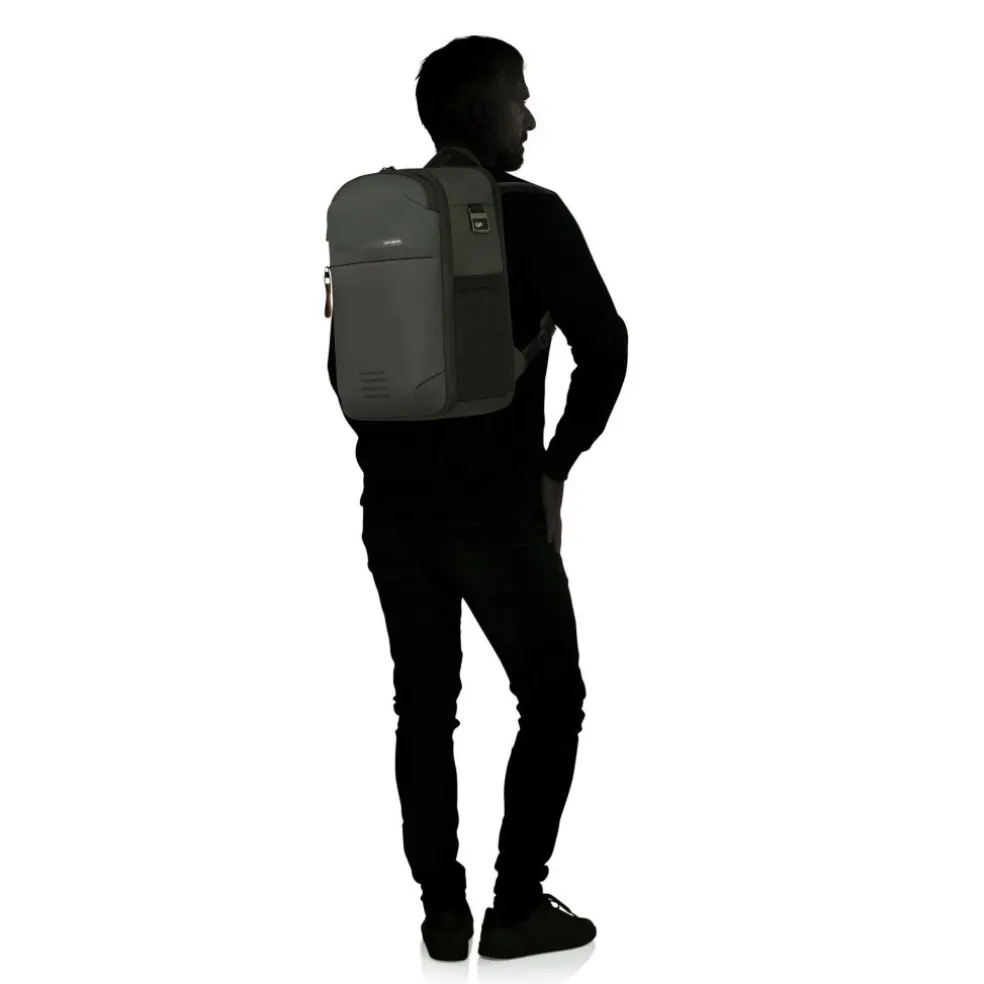 Samsonite Moderny Underseat 14,1 inch laptop rugzak 20 liter green