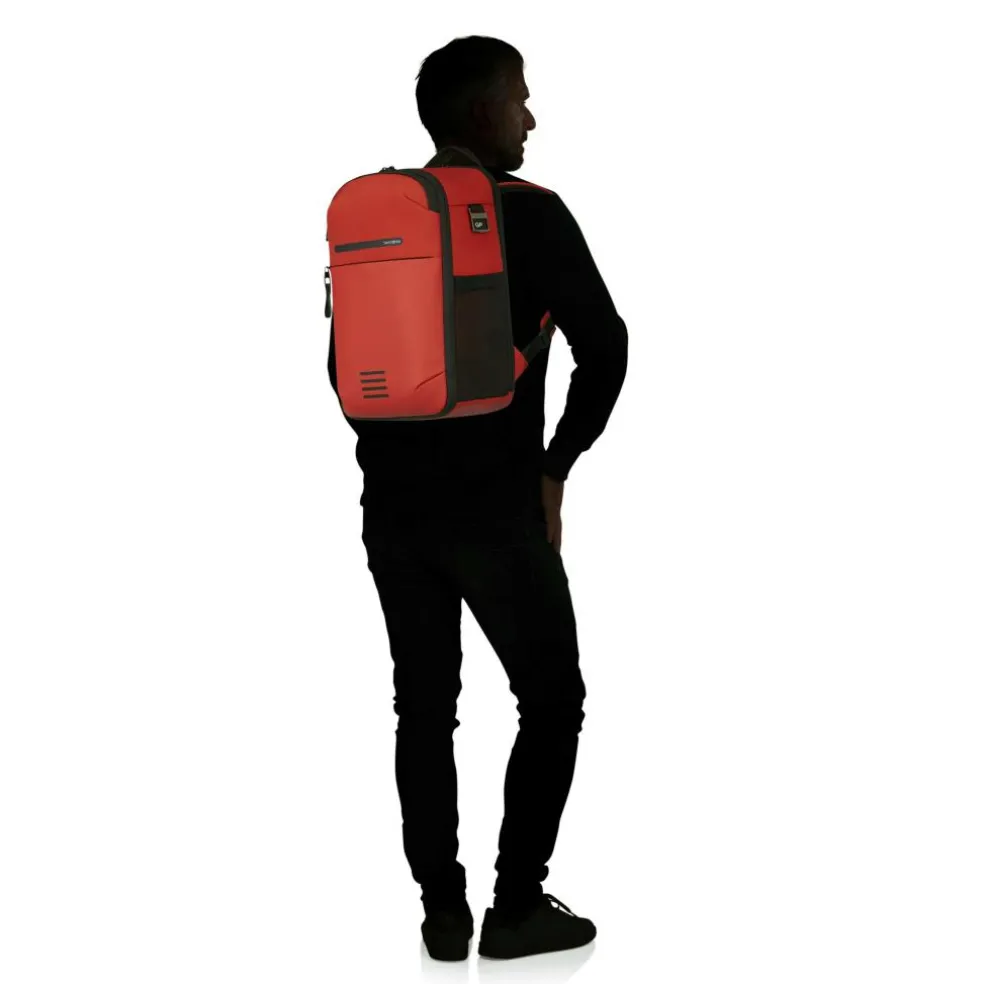 Samsonite Moderny Underseat 14,1 inch laptop rugzak 20 liter terracotta red